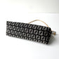 FENDI Zucchino Monogram Canvas Pouch Gray
