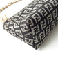 FENDI Zucchino Monogram Canvas Pouch Gray
