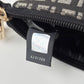 FENDI Zucchino Monogram Canvas Pouch Gray