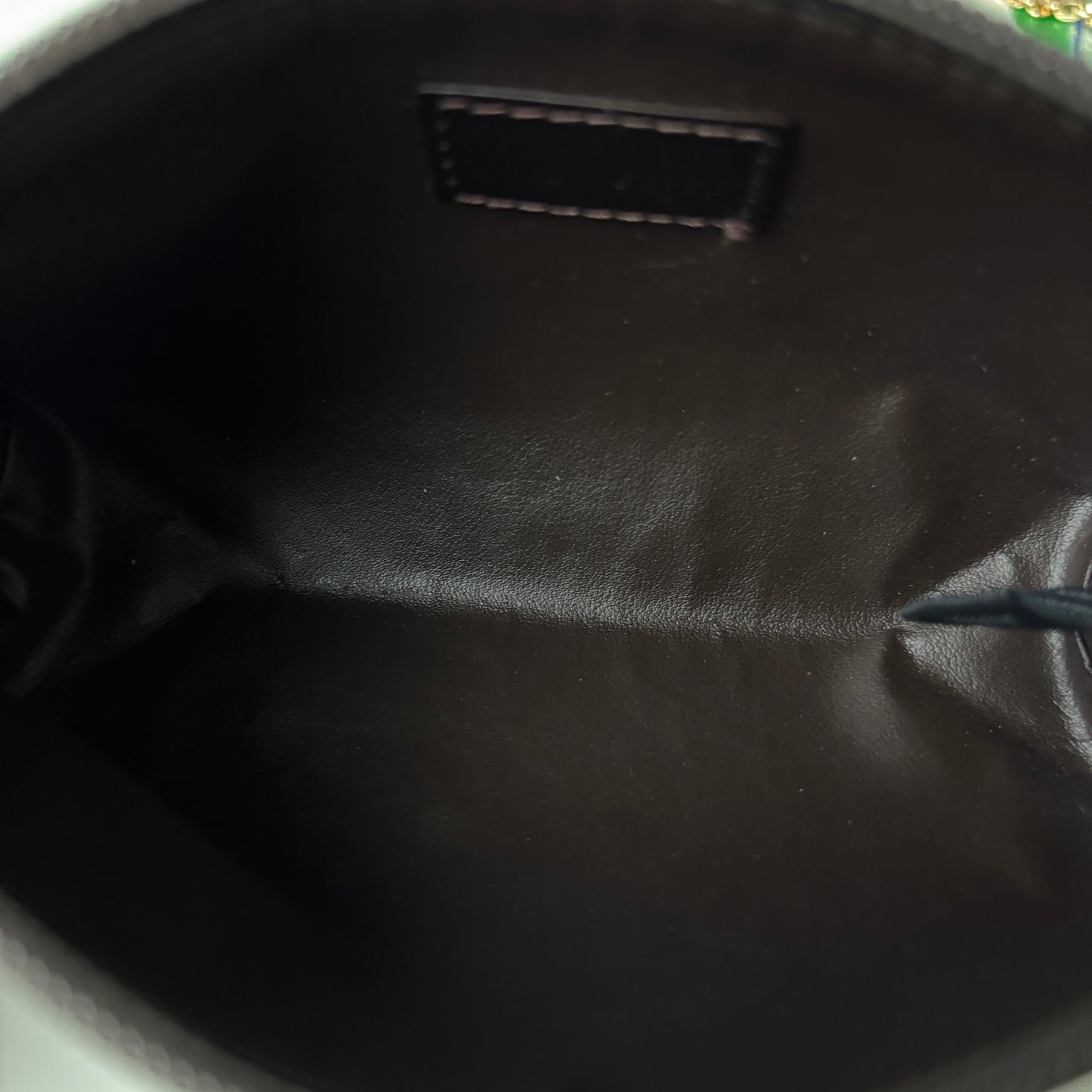 FENDI Zucca Monogram Canvas Mini Pouch Brown