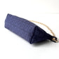 FENDI Zucchino Monogram Canvas Mini Pouch Blue