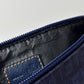 FENDI Zucchino Monogram Canvas Mini Pouch Blue