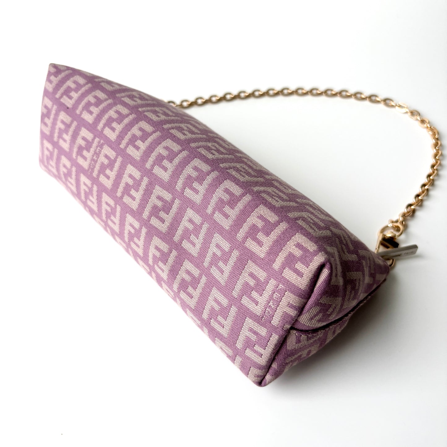FENDI Zucchino Monogram Canvas Pouch Pink