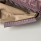 FENDI Zucchino Monogram Canvas Pouch Pink