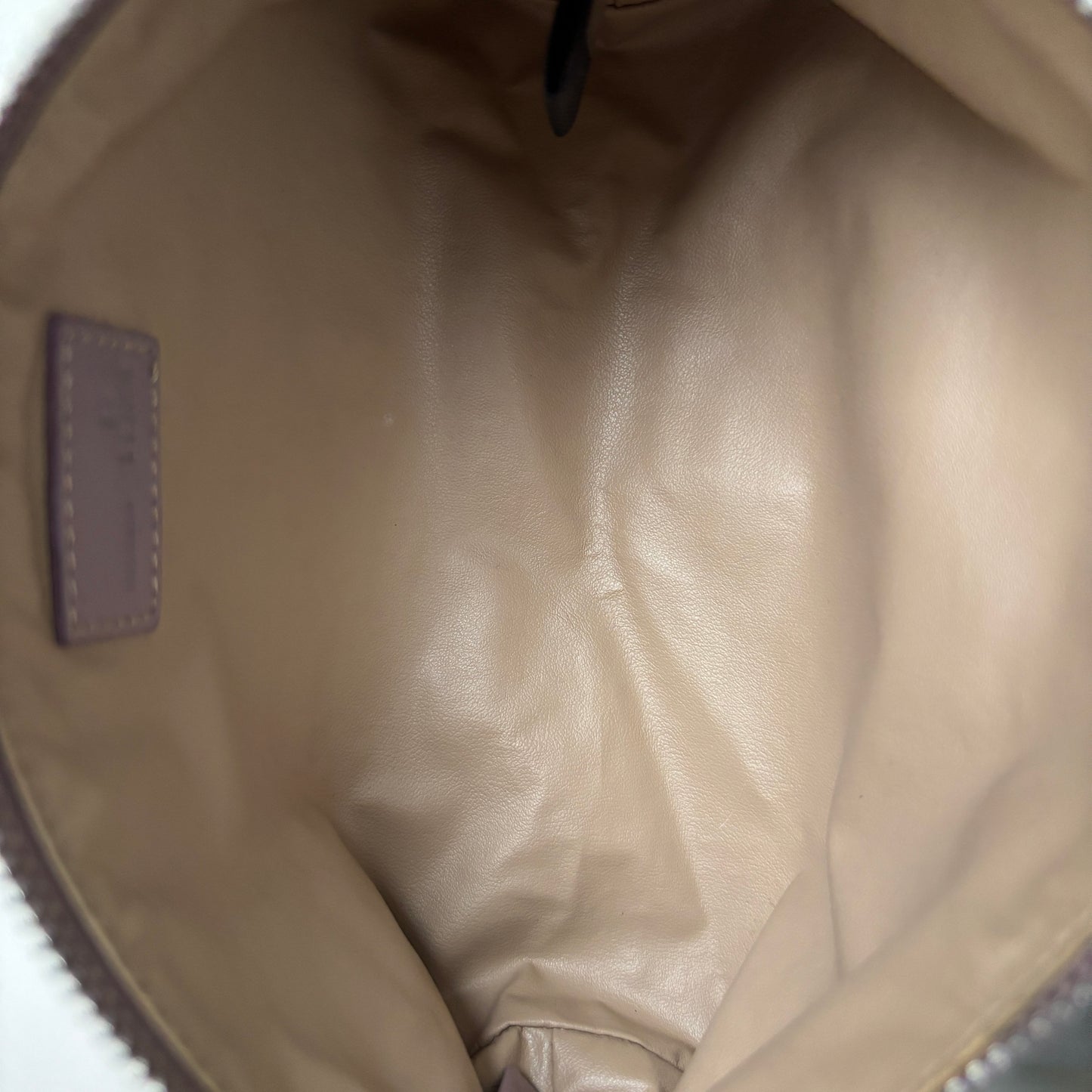 FENDI Zucchino Monogram Canvas Pouch Pink