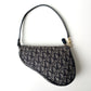 DIOR Diorissimo Monogram Canvas Mini Saddle Navy