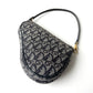 DIOR Diorissimo Monogram Canvas Mini Saddle Navy