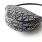 DIOR Diorissimo Monogram Canvas Mini Saddle Navy