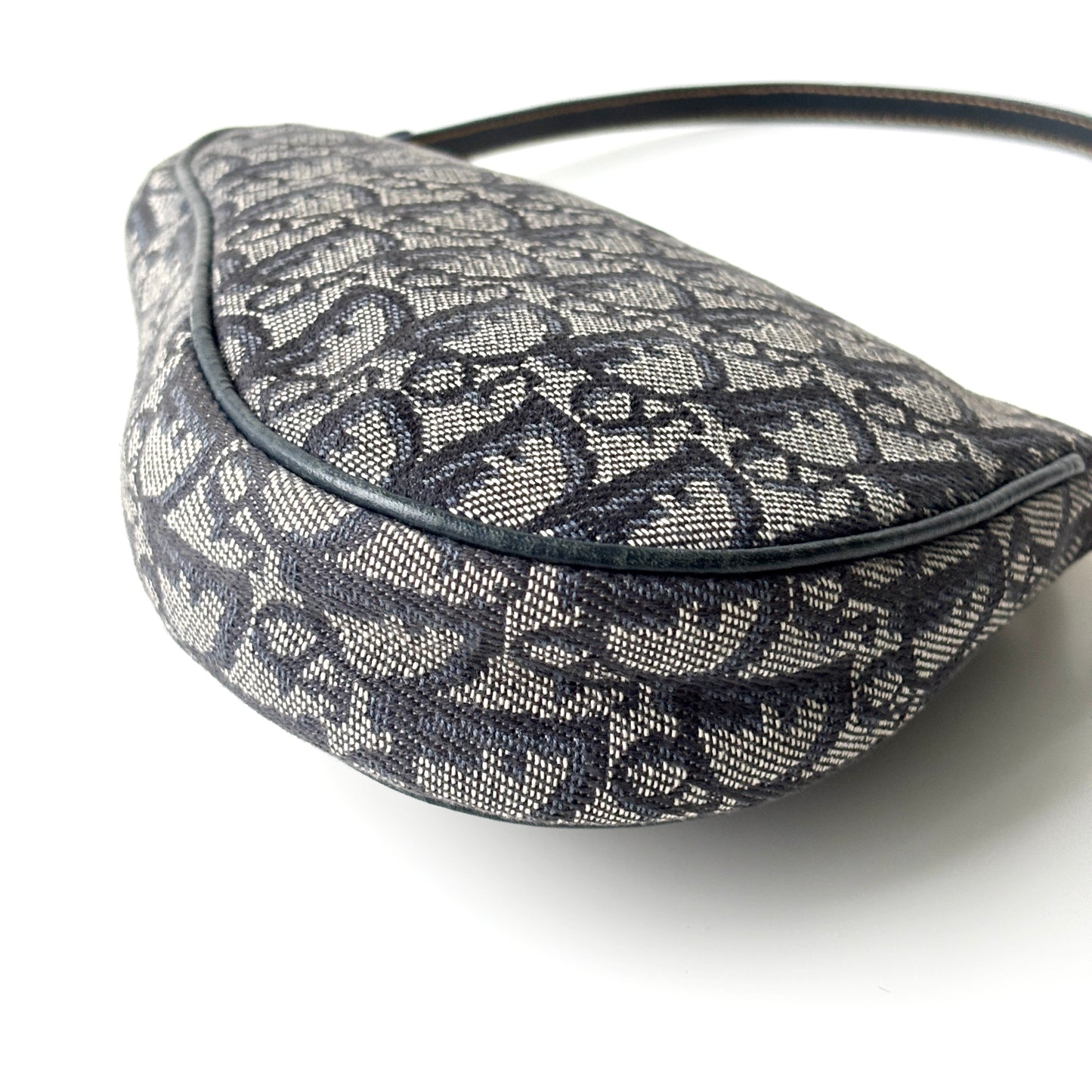 DIOR Diorissimo Monogram Canvas Mini Saddle Navy