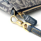 DIOR Diorissimo Monogram Canvas Mini Saddle Navy