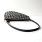 DIOR Diorissimo Monogram Canvas Mini Saddle Navy