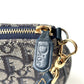DIOR Diorissimo Monogram Canvas Mini Saddle Navy