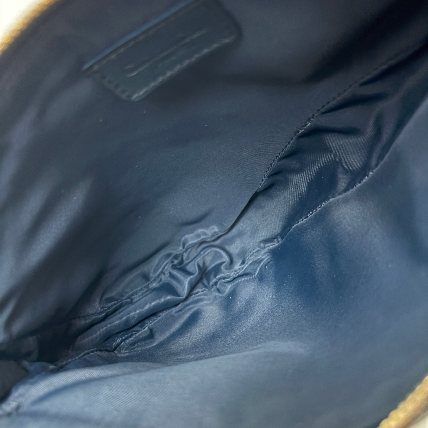 DIOR Diorissimo Monogram Canvas Mini Saddle Navy