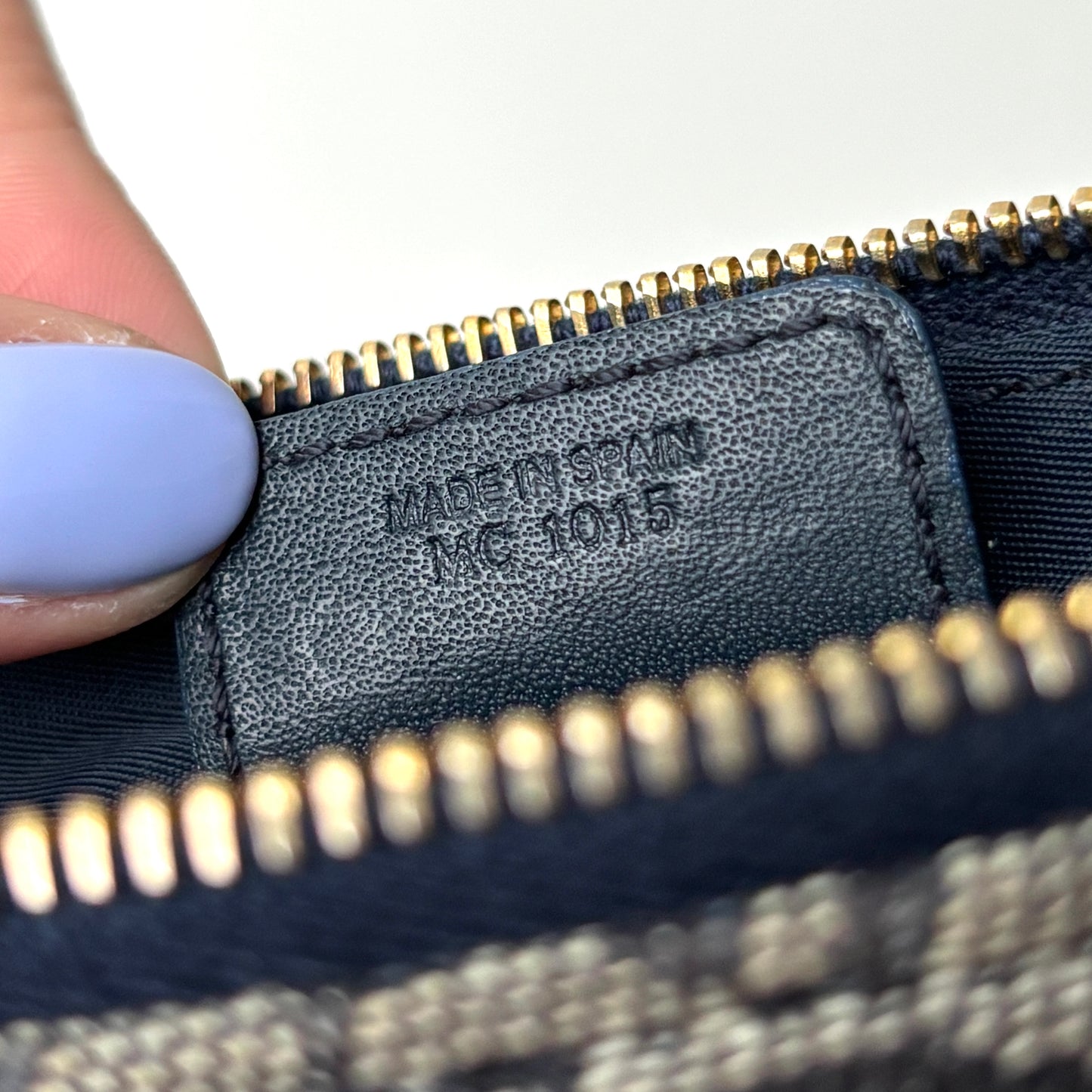 DIOR Diorissimo Monogram Canvas Mini Saddle Navy