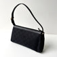 GUCCI Monogram Canvas Abbey Pochette Black