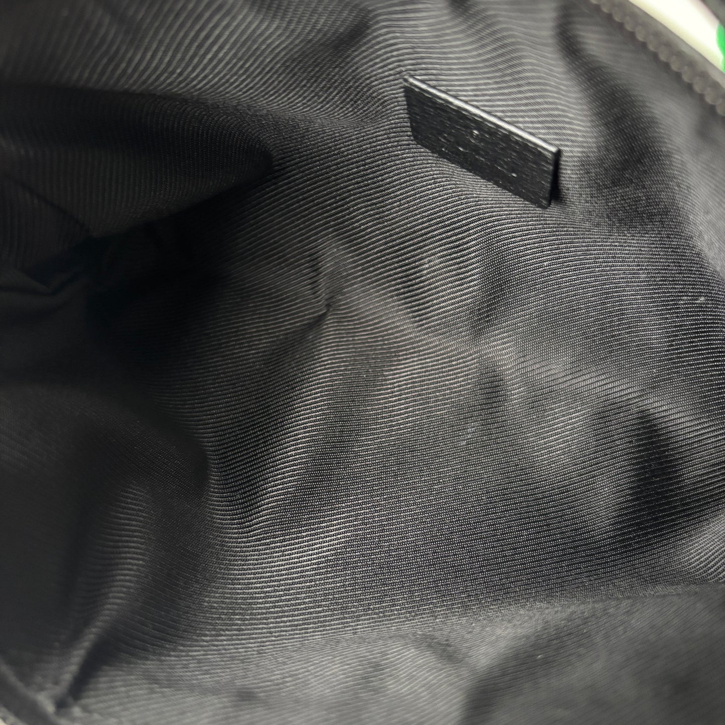 GUCCI Monogram Canvas Abbey Pochette Black