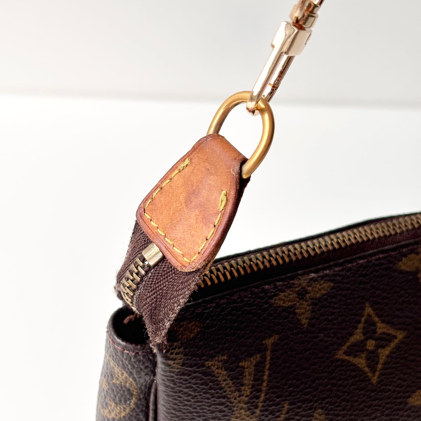 LOUIS VUITTON Monogram Canvas Pochette Accessoires Brown