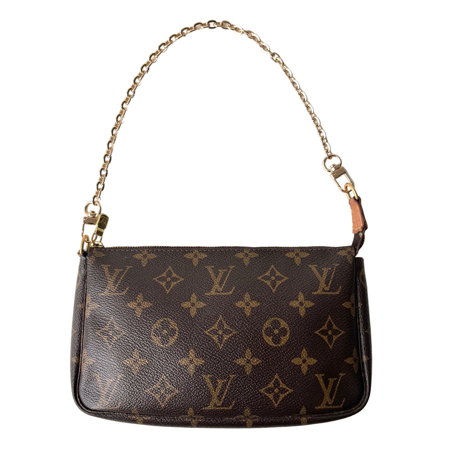 LOUIS VUITTON Monogram Canvas Pochette Accessoires Brown