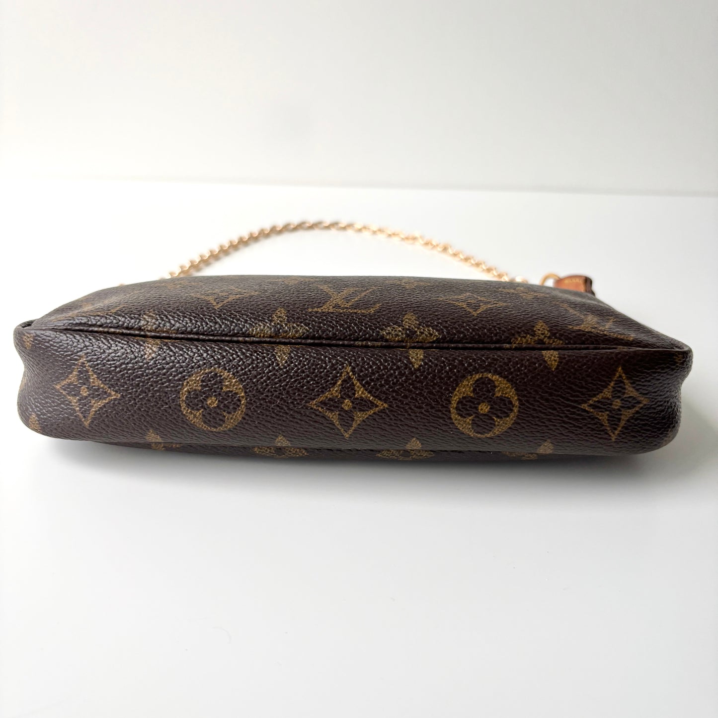 LOUIS VUITTON Monogram Canvas Pochette Accessoires Brown