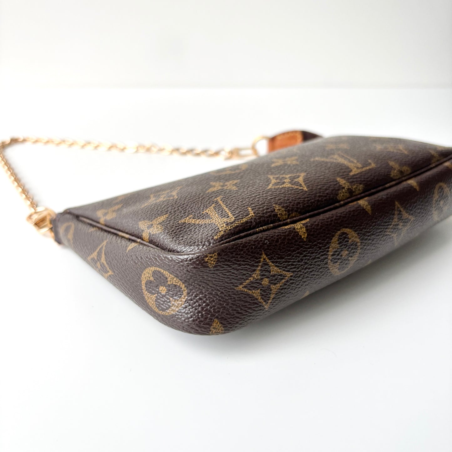 LOUIS VUITTON Monogram Canvas Pochette Accessoires Brown