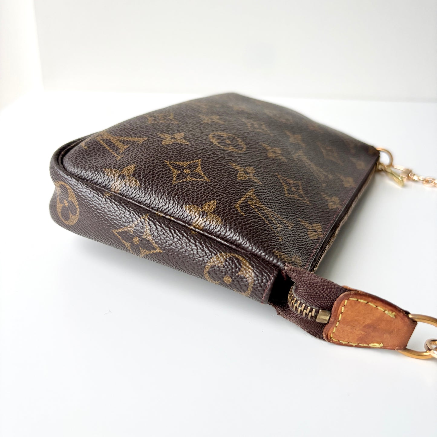 LOUIS VUITTON Monogram Canvas Pochette Accessoires Brown