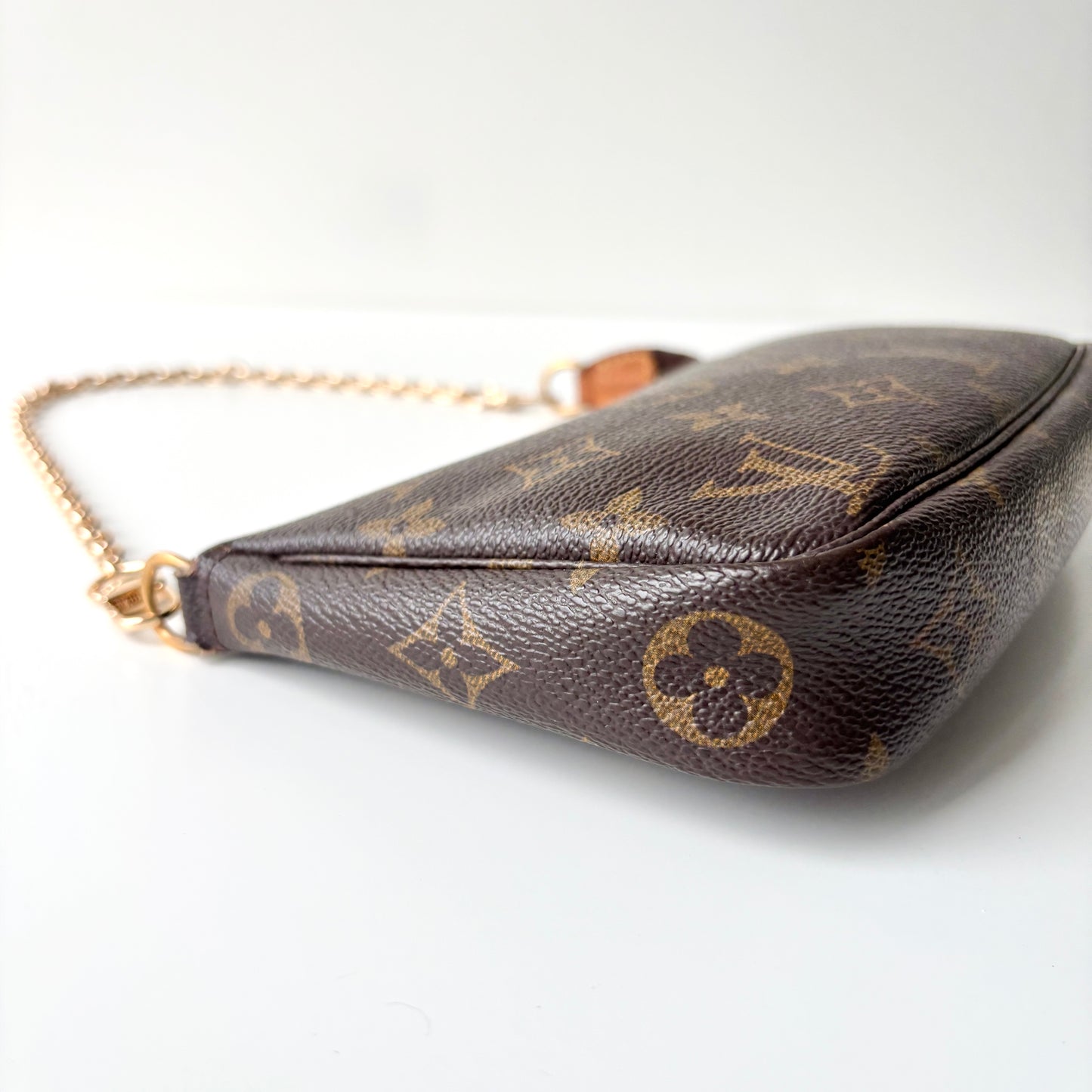 LOUIS VUITTON Monogram Canvas Pochette Accessoires Brown