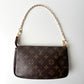 LOUIS VUITTON Monogram Canvas Pochette Accessoires Brown