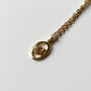 DIOR Logo Pendant Necklace Gold-plated