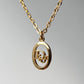 DIOR Logo Pendant Necklace Gold-plated