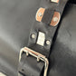 CELINE Metal Plate Buckle Leather Bag Black