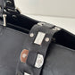 CELINE Metal Plate Buckle Leather Bag Black
