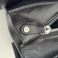 CELINE Metal Plate Buckle Leather Bag Black