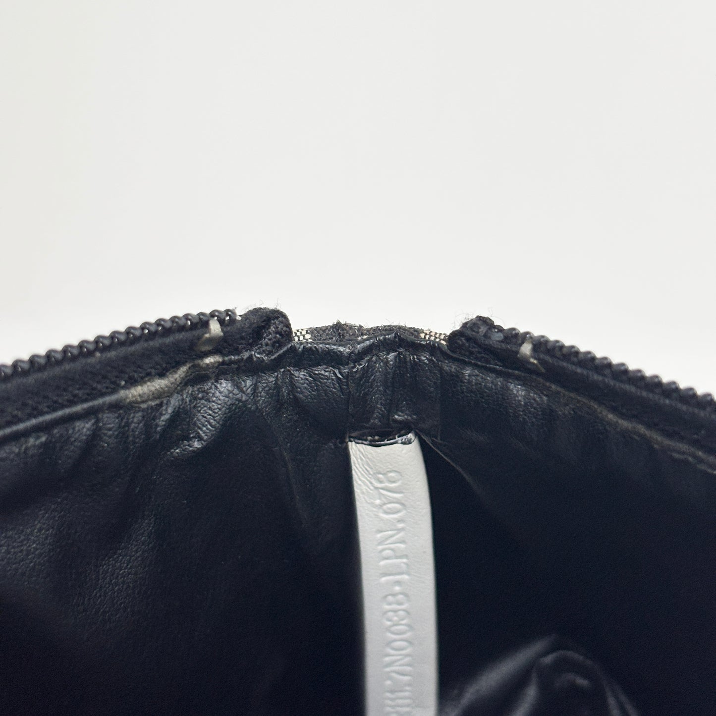 FENDI Zucchino Monogram Canvas Pouch Gray