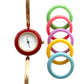 GUCCI Change Bezel Watch Bangle + 6 Bezels