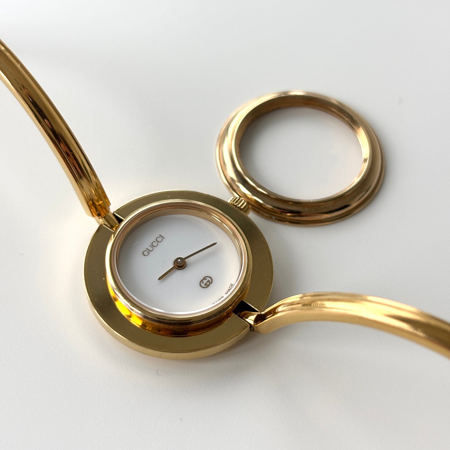 GUCCI Change Bezel Watch Bangle Box Set + 6 Bezels