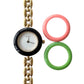 GUCCI Change Bezel Watch Rice Link + 3 Bezels