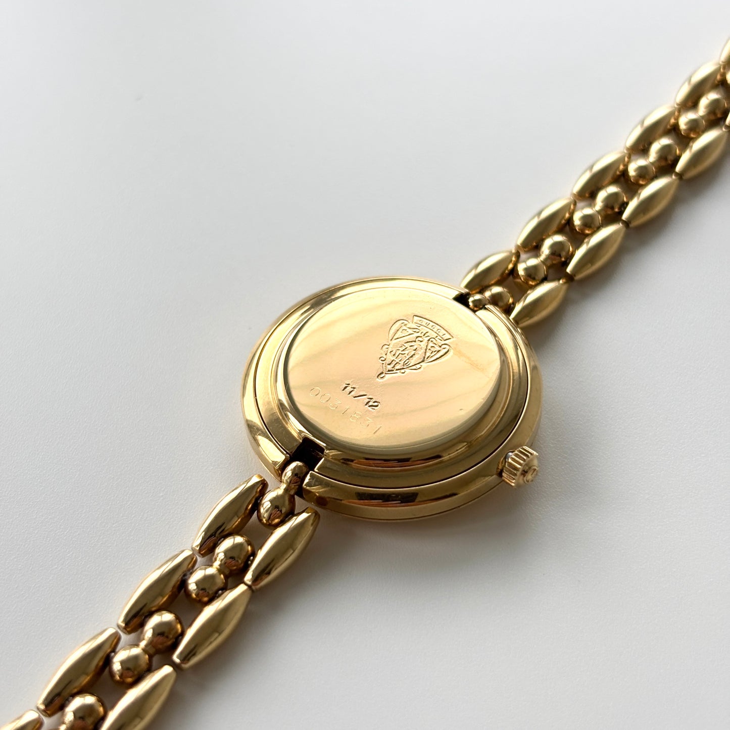 GUCCI Change Bezel Watch Rice Link + 4 Bezels