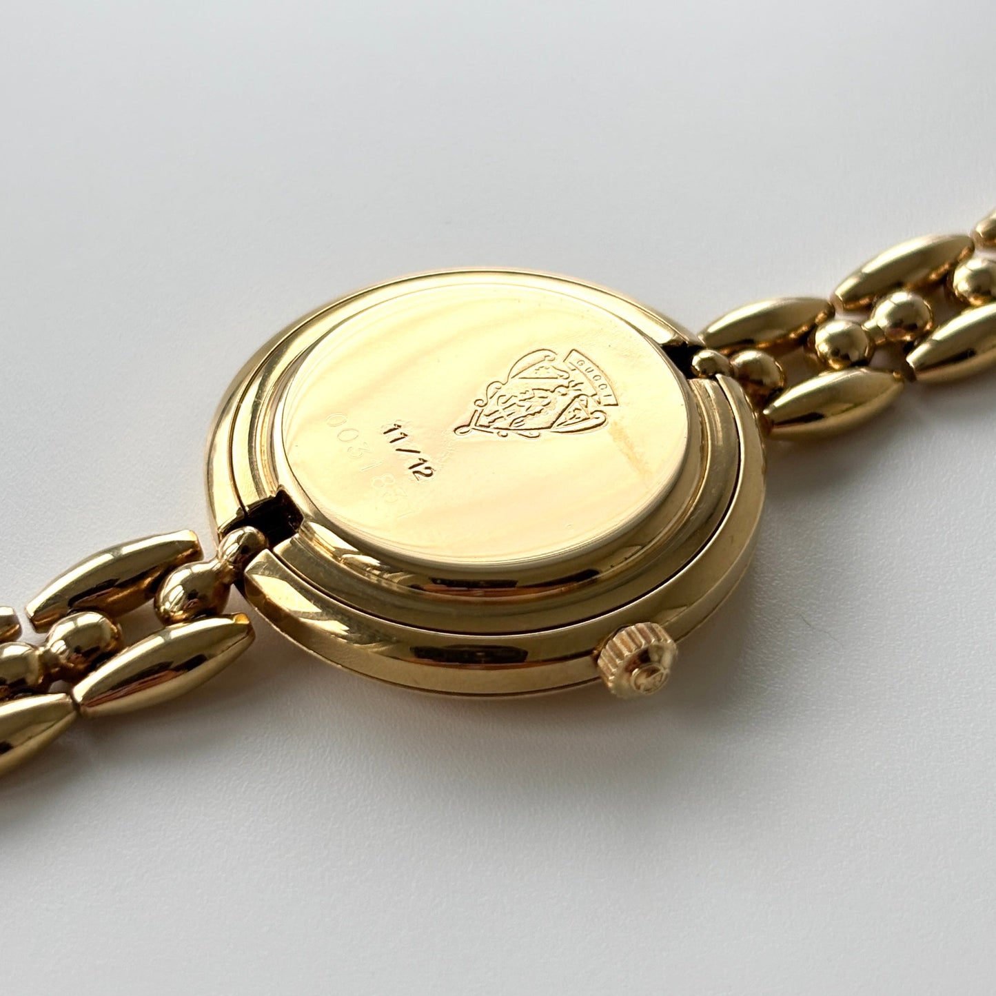 GUCCI Change Bezel Watch Rice Link + 4 Bezels