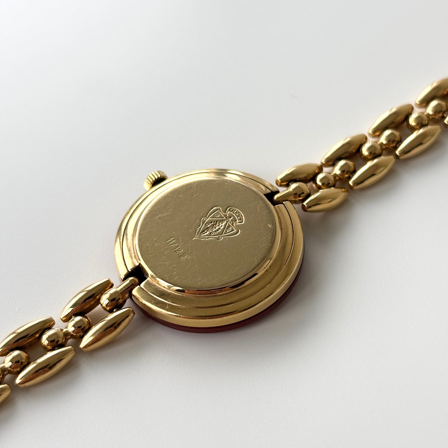 GUCCI Change Bezel Watch Rice Link + 4 Bezels