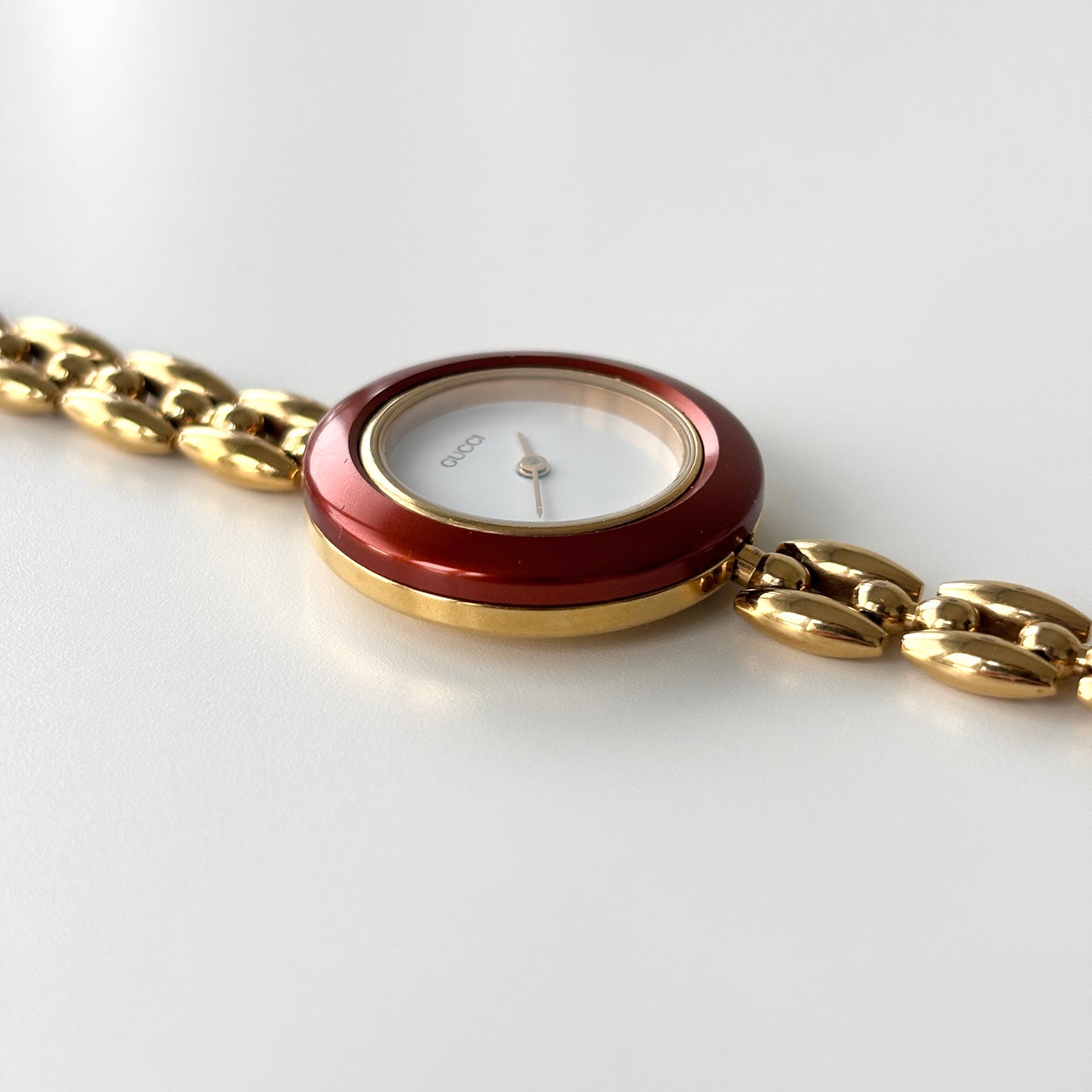 GUCCI Change Bezel Watch Rice Link + 4 Bezels