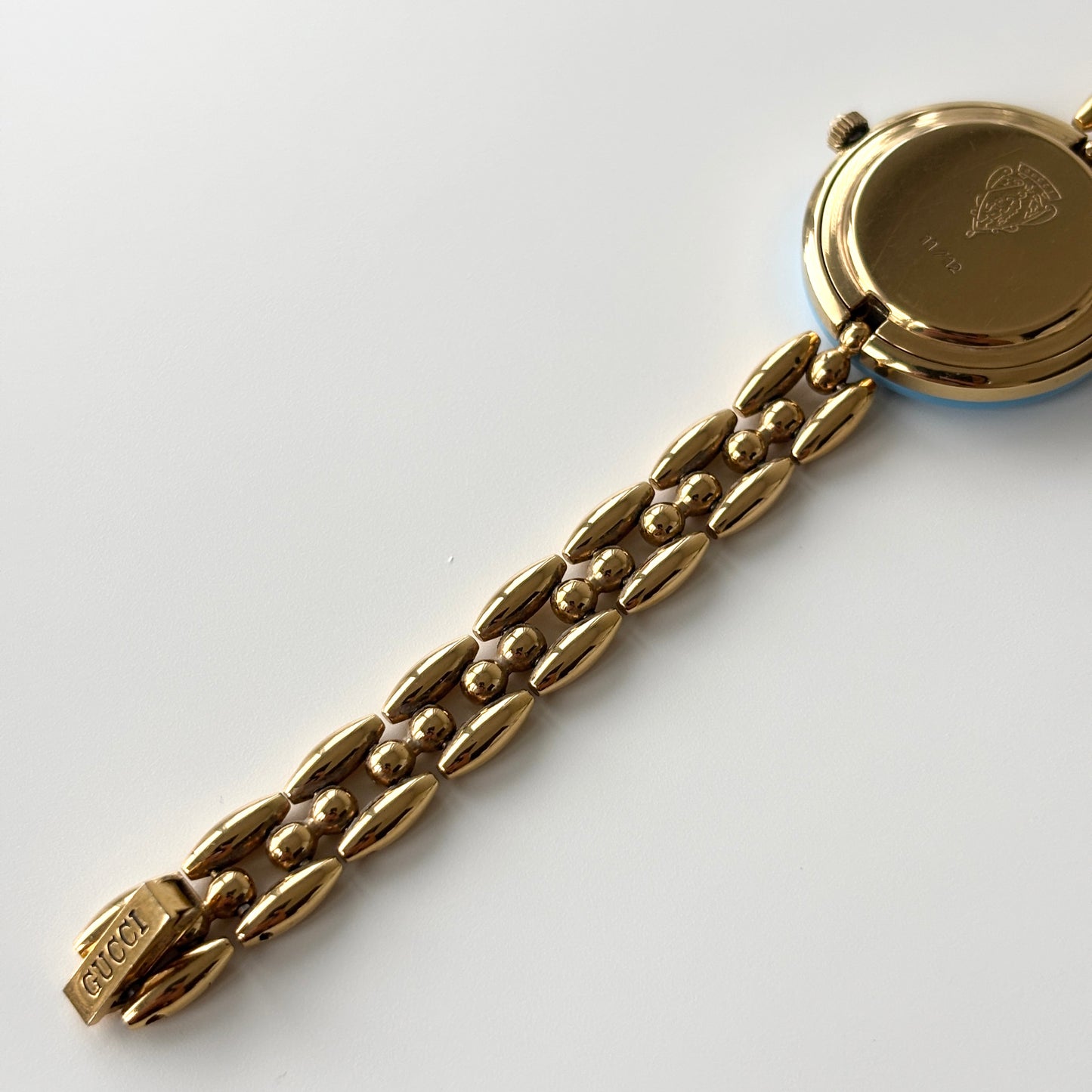 GUCCI Change Bezel Watch Rice Link + 4 Bezels