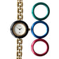 GUCCI Change Bezel Watch Rice Link + 4 Bezels
