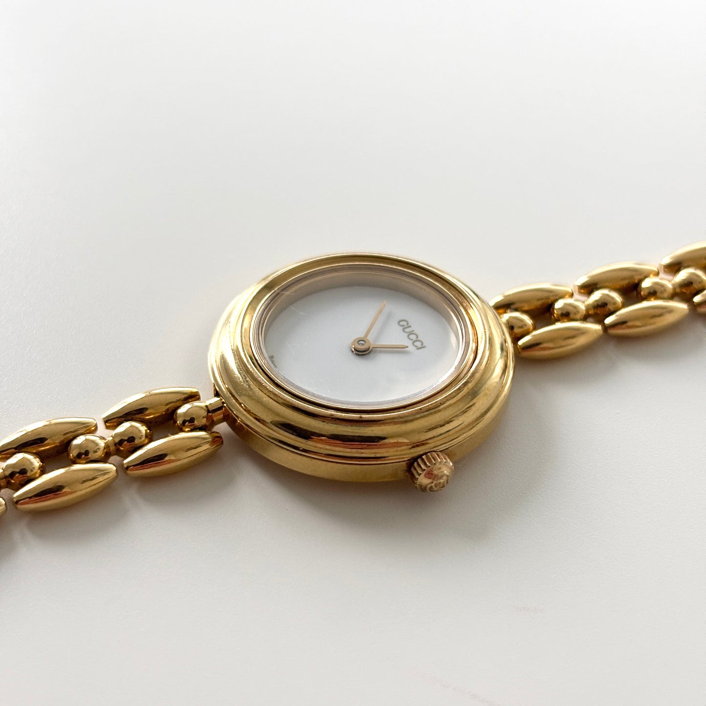 GUCCI Change Bezel Watch Rice Link + 5 Bezels