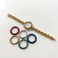 GUCCI Change Bezel Watch Rice Link + 5 Bezels