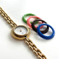 GUCCI Change Bezel Watch Rice Link + 4 Bezels