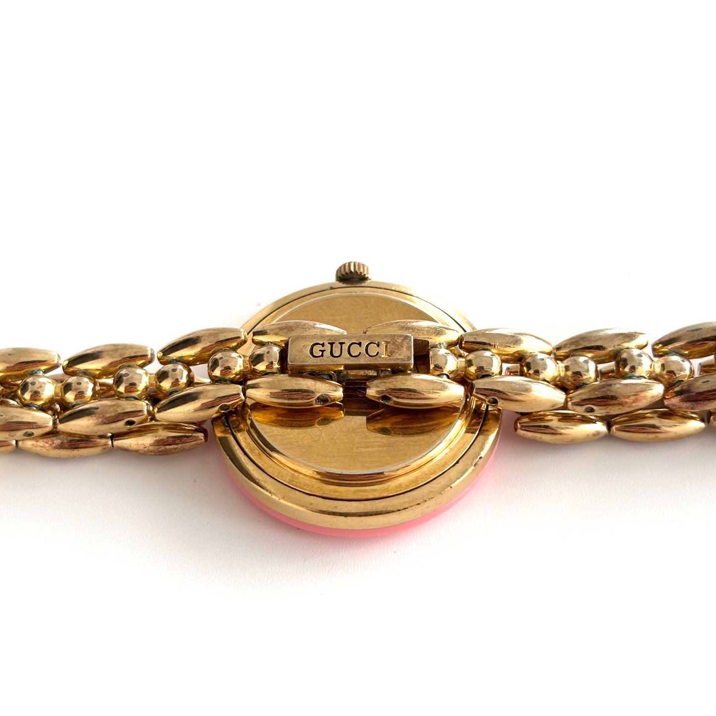 GUCCI Change Bezel Watch Rice Link + 4 Bezels