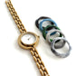 GUCCI Change Bezel Watch Rice Link + 5 Bezels (Rare)