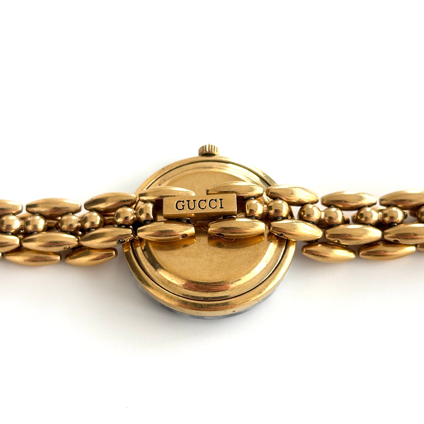 GUCCI Change Bezel Watch Rice Link + 5 Bezels (Rare)