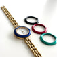 GUCCI Change Bezel Watch Rice Link + 4 Bezels