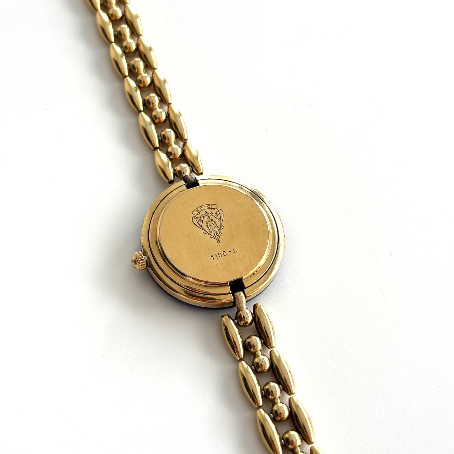 GUCCI Change Bezel Watch Rice Link + 4 Bezels